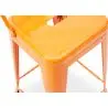 Buy Bar Stool with Backrest - Industrial Design - 60cm - New Edition - Metalix Orange 60126 home delivery