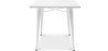 Buy Dining Table Bistrot Metalix style industrial Metal - 120 cm - New Edition White 60128 at MyFaktory