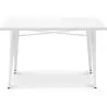 Buy Dining Table Bistrot Metalix style industrial Metal - 120 cm - New Edition White 60128 - in the EU