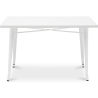 Buy Dining Table Bistrot Metalix style industrial Metal - 120 cm - New Edition White 60128 - in the EU