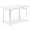 Buy Dining Table Bistrot Metalix style industrial Metal - 120 cm - New Edition White 60128 - prices