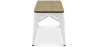 Buy Bench Bistrot Metalix Industrial Metal and Light Wood - New Edition White 60131 with a guarantee