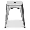 Buy Industrial Design Stool - 45cm - New Edition - Metalix Silver 60139 at MyFaktory