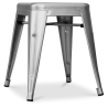 Buy Industrial Design Stool - 45cm - New Edition - Metalix Silver 60139 in the Europe