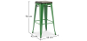 Buy Bar Stool - Industrial Design - Wood & Steel - 76 cm - New Edition- Metalix Green 60137 - prices