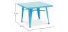 Buy Kid Table Bistrot Metalix Industrial Metal - New Edition Turquoise 60135 at MyFaktory