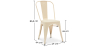 Buy Dining chair Bistrot Metalix industrial Matte Metal - New Edition Cream 60147 - prices