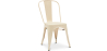 Buy Dining chair Bistrot Metalix industrial Matte Metal - New Edition Cream 60147 in the Europe