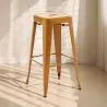 Buy Bar Stool - Industrial Design - 76cm - New Edition- Metalix Gold 60149 - in the EU