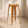 Buy Bar Stool - Industrial Design - 76cm - New Edition- Metalix Gold 60149 - prices