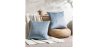Buy Velvet square cushion (45x45 CM) - Lenay Grey 60155 - in the EU