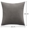 Buy Velvet square cushion (45x45 CM) - Lenay Dark blue 60155 with a guarantee