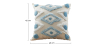 Buy Square Cotton Cushion Boho Bali Style (45x45 cm) cover + filling - Trey Grey 60156 in the Europe