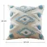 Buy Square Cotton Cushion Boho Bali Style (45x45 cm) cover + filling - Trey Grey 60156 in the Europe