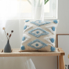 Buy Square Cotton Cushion Boho Bali Style (45x45 cm) cover + filling - Trey Blue 60156 - prices