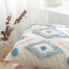 Buy Square Cotton Cushion Boho Bali Style (45x45 cm) cover + filling - Trey Blue 60156 at MyFaktory