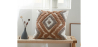 Buy Square Cotton Cushion Boho Bali Style (45x45 cm) cover + filling - Kali Brown 60159 - in the EU