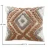 Buy Square Cotton Cushion Boho Bali Style (45x45 cm) cover + filling - Kali Brown 60159 at MyFaktory