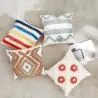 Buy Square Cotton Cushion Boho Bali Style (45x45 cm) cover + filling - Kali Brown 60159 - prices