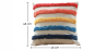 Buy Square Cotton Cushion Boho Bali Style (45x45 cm) cover + filling - Lalita Multicolour 60162 in the Europe
