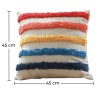 Buy Square Cotton Cushion Boho Bali Style (45x45 cm) cover + filling - Lalita Multicolour 60162 in the Europe