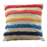 Buy Square Cotton Cushion Boho Bali Style (45x45 cm) cover + filling - Lalita Multicolour 60162 - in the EU