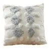 Buy Square Cotton Cushion Boho Bali Style (45x45 cm) cover + filling - Rajal Grey 60166 - in the EU