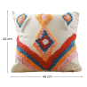 Buy Square Cotton Cushion Boho Bali Style (45x45 cm) cover + filling - Tysna Multicolour 60168 in the Europe