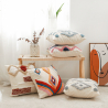 Buy Square Cotton Cushion Boho Bali Style (45x45 cm) cover + filling - Tysna Multicolour 60168 at MyFaktory
