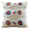 Buy Square Cotton Cushion Boho Bali Style (45x45 cm) cover + filling - Veras Multicolour 60169 - in the EU