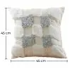 Buy Square Cotton Cushion Boho Bali Style (45x45 cm) cover + filling - Veleki Grey 60170 in the Europe