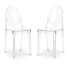 Buy Pack of 2 Transparent Dining Chairs - Victoire  Transparent 58734 - in the EU