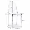 Buy Pack of 2 Transparent Dining Chairs - Victoire  Transparent 58734 with a guarantee
