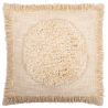 Buy Square Cotton Cushion in Boho Bali Style cover + filling - Endora White 60177 - in the EU