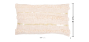 Buy Rectangular Cushion in Boho Bali Style, Cotton cover + filling - Celestia White 60178 in the Europe