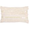 Buy Rectangular Cushion in Boho Bali Style, Cotton cover + filling - Celestia White 60178 - in the EU