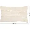 Buy Rectangular Cushion in Boho Bali Style, Cotton cover + filling - Celestia White 60178 in the Europe