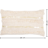Buy Rectangular Cushion in Boho Bali Style, Cotton cover + filling - Celestia White 60178 in the Europe