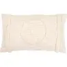 Buy Rectangular Cushion in Boho Bali Style, Cotton cover + filling - Gaia White 60181 - in the EU
