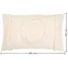 Buy Rectangular Cushion in Boho Bali Style, Cotton cover + filling - Gaia White 60181 in the Europe
