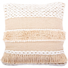 Buy Square Cotton Cushion in Boho Bali Style cover + filling - Hera White 60183 - in the EU