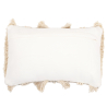 Buy Rectangular Cushion in Boho Bali Style, Cotton cover + filling - Helena White 60185 at MyFaktory