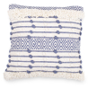 Buy Square Cotton Cushion in Boho Bali Style cover + filling - Laurie Blue 60186 - in the EU