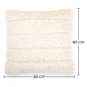 Buy Boho Bali Style Wool Cushion cover + filling - Akasha White 60190 in the Europe