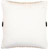 Buy Square Cushion in Boho Bali Style, Cotton & Wool cover + filling - Minerva Black 60195 - prices