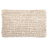 Buy Rectangular Cushion in Boho Bali Style, Wool cover + filling - Samantha White 60196 - in the EU