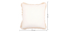 Buy Square Viscose Cushion cover + filling - Atena Cream 60203 home delivery
