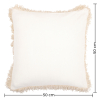 Buy Square Viscose Cushion cover + filling - Atena Cream 60203 home delivery