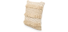 Buy Square Cotton Cushion in Boho Bali Style cover + filling - Serba Cream 60209 - prices