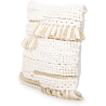 Buy Square Recycled yarn Cushion in Boho Bali Style cover + filling - Chloe White 60214 - prices